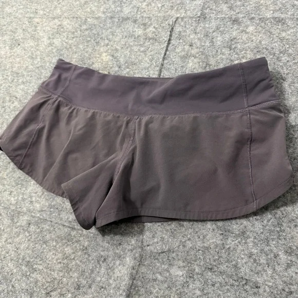 Lululemon Speed Up Low Rise Running Shorts Purple Plum Womens Size 8 - Picture 1 of 7